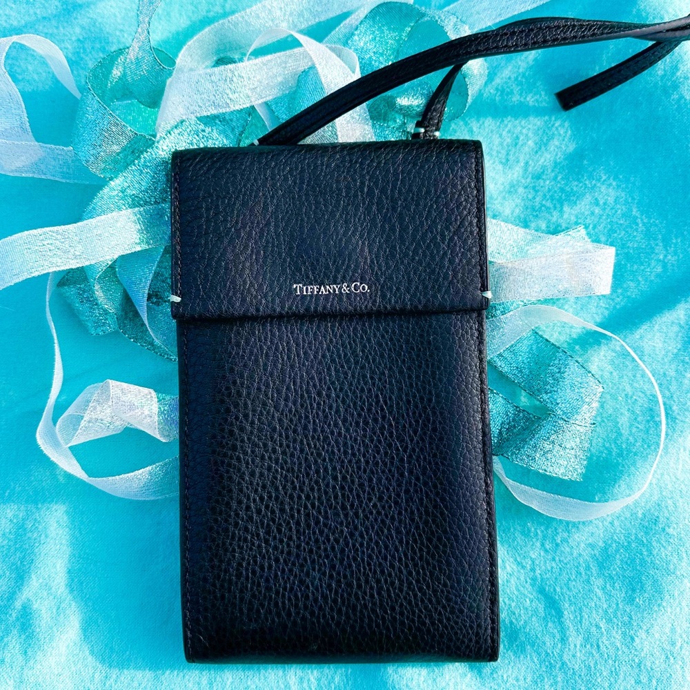 Tiffany & Co. Black Leather Crossbody